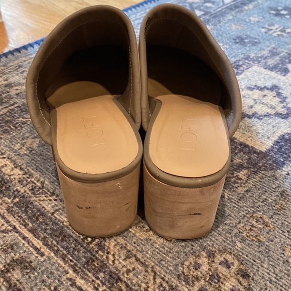 Loft taupe suede clogs; size 8M - Picture 3 of 4